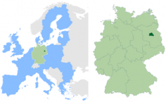 Lage Berlins in Deutschland und Europa